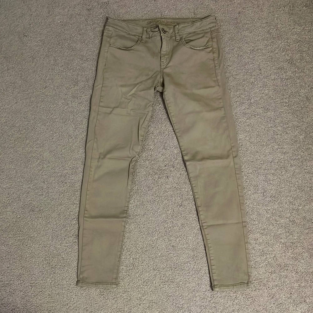 American Eagle khaki jeggings